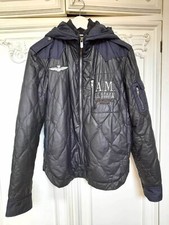 Giacca trapuntata con cappuccio, marca Aeronautica Militare, TG M ( 48 Italiana)