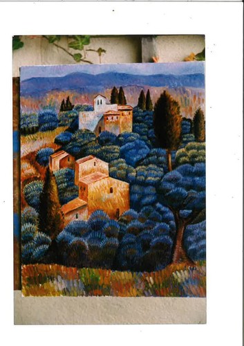 Dipinto paesaggio olio su - dipinto,