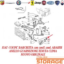 FIAT COUPE' BARCHETTA 500 500X 500L ABARTH GUARNIZIONE TENUTA CLIMA 14450783