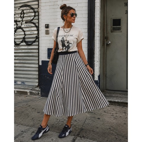 Maxi gonna zara righe in - zara, a