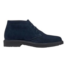 Geox Polacchino Uomo in Camoscio Blu Scuro