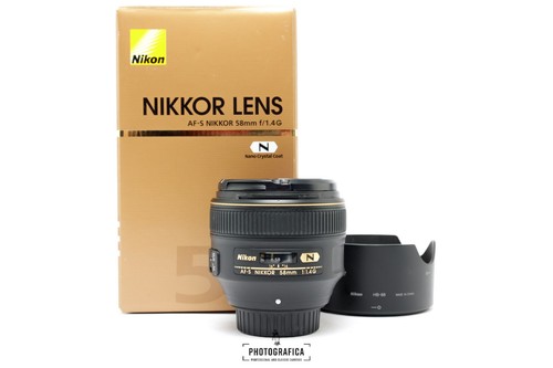 Nikon nikkor 58mm 4 - af-s, g