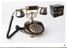 TELEFONO DA TAVOLO IN LEGNO