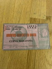 Biglietto Juventus  Manchester United 3-11-1976 Curva Maratona Coppa UEFA