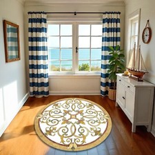 Tappeto Lavabile Rotondo