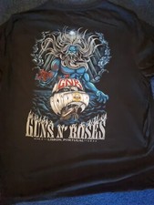 T-Shirt Guns N Roses Nuova Tour Ufficiale 2022 XXl Lisbona Portogallo Guns And Roses