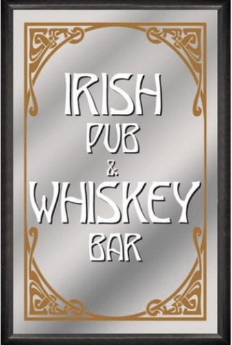Specchio irlandese pub whisky