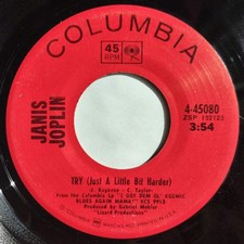 Janis Joplin - Try Just A Little Bit Harder  One Good Man [Vinile 7 pollici - 45