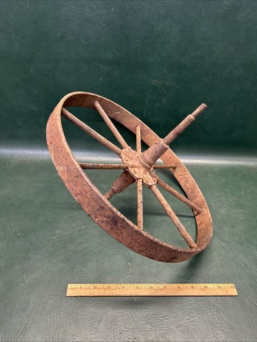 Antica ruota per carriola - , 8