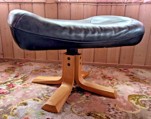 Stouby pouf pelle vintage - in,