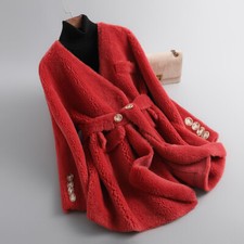 Giacca pelliccia donna lana