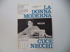 advertising Pubblicità 1960 MACCHINA PER CUCIRE NECCHI SUPERNOVA ULTRA