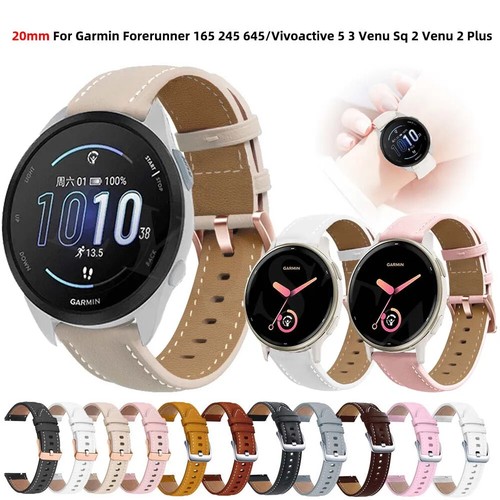 Cinturino pelle per garmin - in,