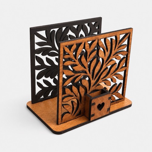 Porta tovaglioli legno - in,