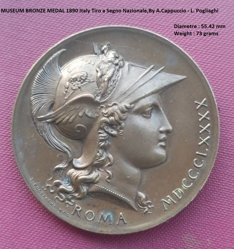 Museo medaglia bronzo 1890 - museo,