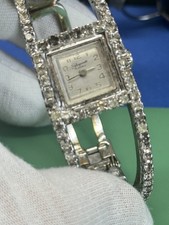 Raro orologio da cocktail donna Elsa Schiaparelli - 17J - funzionante - strass 