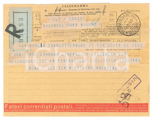1942 ciclismo berlin - berlin,
