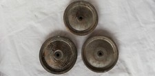 LOTTO 3 RUOTE IN LEGNO DI FAGGIO 10 cm - GIOCATTOLI - VINTAGE - CARRETTO etc.