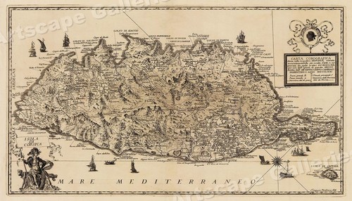 Mappa del mar mediterraneo - mappa,