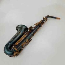 TOP Sassofono contralto antico strumento professionale placcato rame con custodia-