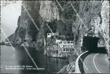 cg491 cartolina riva del garda ristorante casa della trota trento