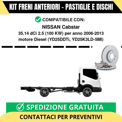 Kit freni anteriori - freni, (pastiglie