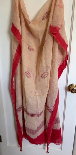 Sciarpa scialle fabindia beige - scialle,