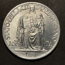 1942 VATICAN CITY 1 Lira First