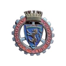 RARE AUTOMOBILE CLUB BOLOGNA ENAMELLED CAR BADGE RARO DISTINTIVO DA AUTO BOLOGNA