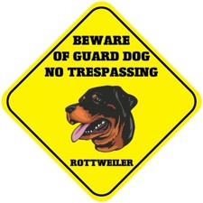 Crossing Sign Rottweiler