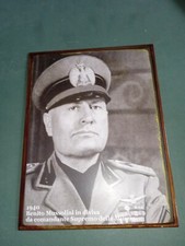 Targa in metallo Mussolini replica 1940 guerra milizia 