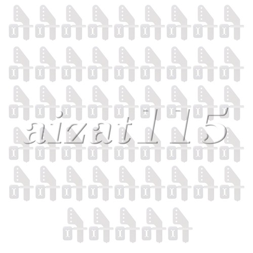 Pezzi corna nylon bianco - 50,