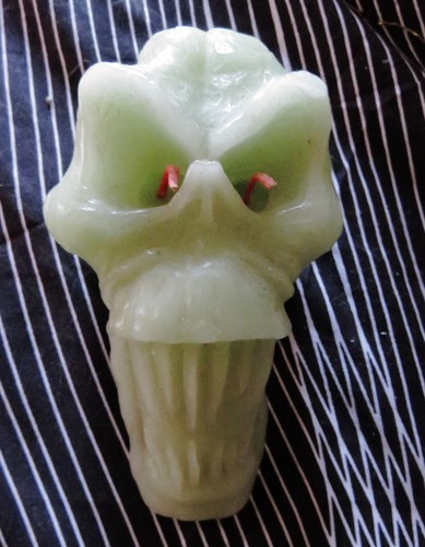 Iron maiden skull candle - maiden,