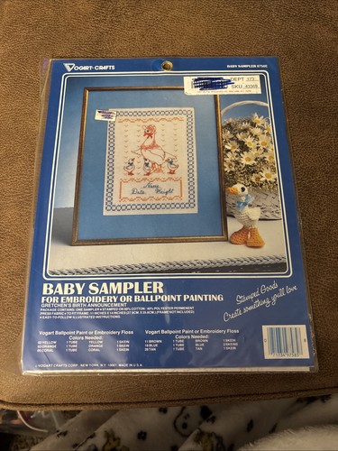 Vogart crafts baby sampler - crafts,