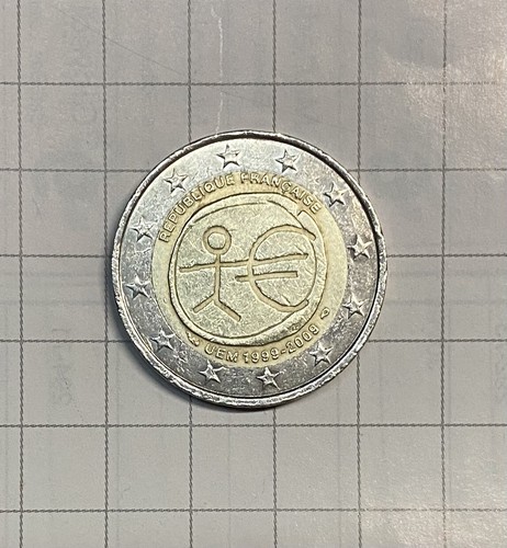 Moneta due euro - due, francese