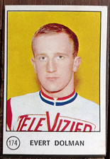 N.174 EVERT DOLMAN-FIGURINA CICLISMO EDIZIONE FOLGORE COLLEZIONE 1967-NEW