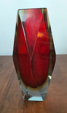 Vaso Sommerso Rosso in Vetro