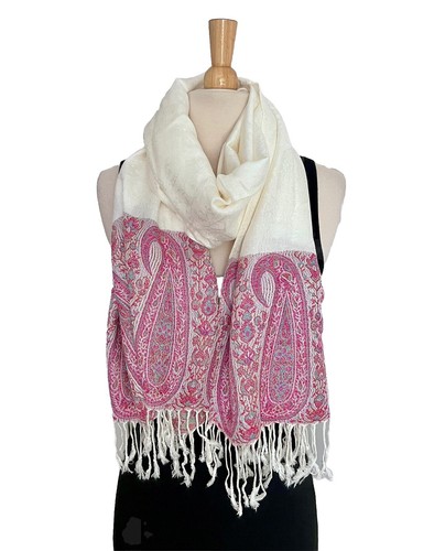 Sciarpa morbida avorio - , paisley