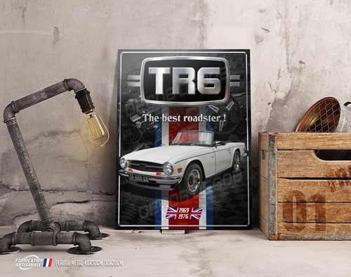 Plaque métal déco triumph - plaque,