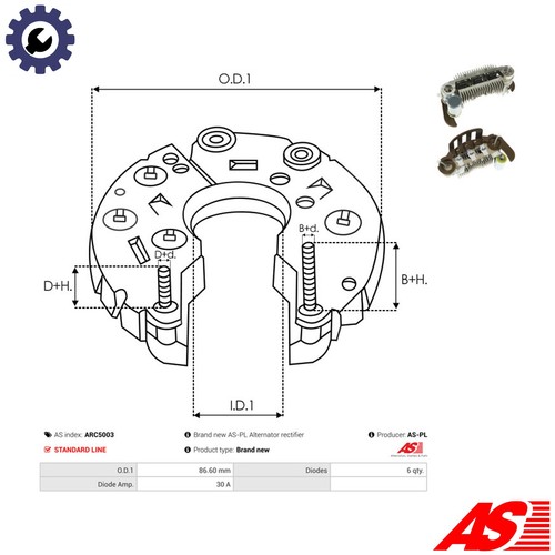 Alternatore a5332sr per - alternatore,