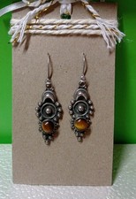 Orecchini argento 925  con occhio di Tigre