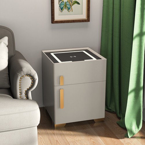 Comodino smart bianco sporco
