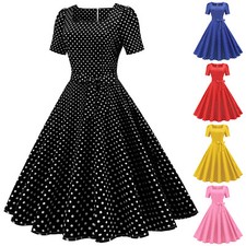 Sottoveste donna retrò rockabilly anni 5060 abito da festa sera vintage swing dress👗