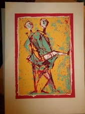 Litografia firmata e numerata (n° 24 di 50) di ENZO PASQUALINI 1973