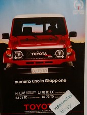 TOYOTA BJ 73 TD 1988 PUBBLICITÀ ADVERTISING WERBUNG ITALIAN CLIPPING BJ73TD