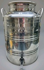 SuperFustInox CONTENITORE OLIO 18/10 + RUBINETTO INSTALLATO 25 Litri come Nuovo