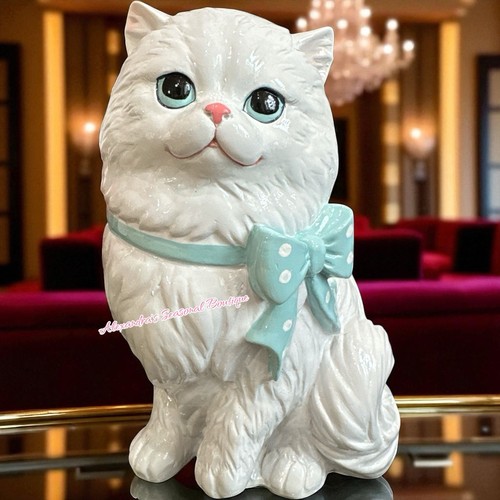 Statuina gatto gattino bianco