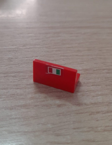 Lego 4865pb012r panel 1x2x1 - panel,
