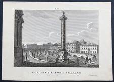 Stampa antica 1830 circa Roma