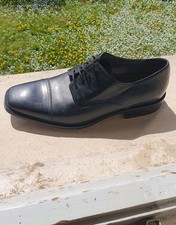 Scarpa Uomo Classica Lavorazione Artigianale Pelle Nera N.42